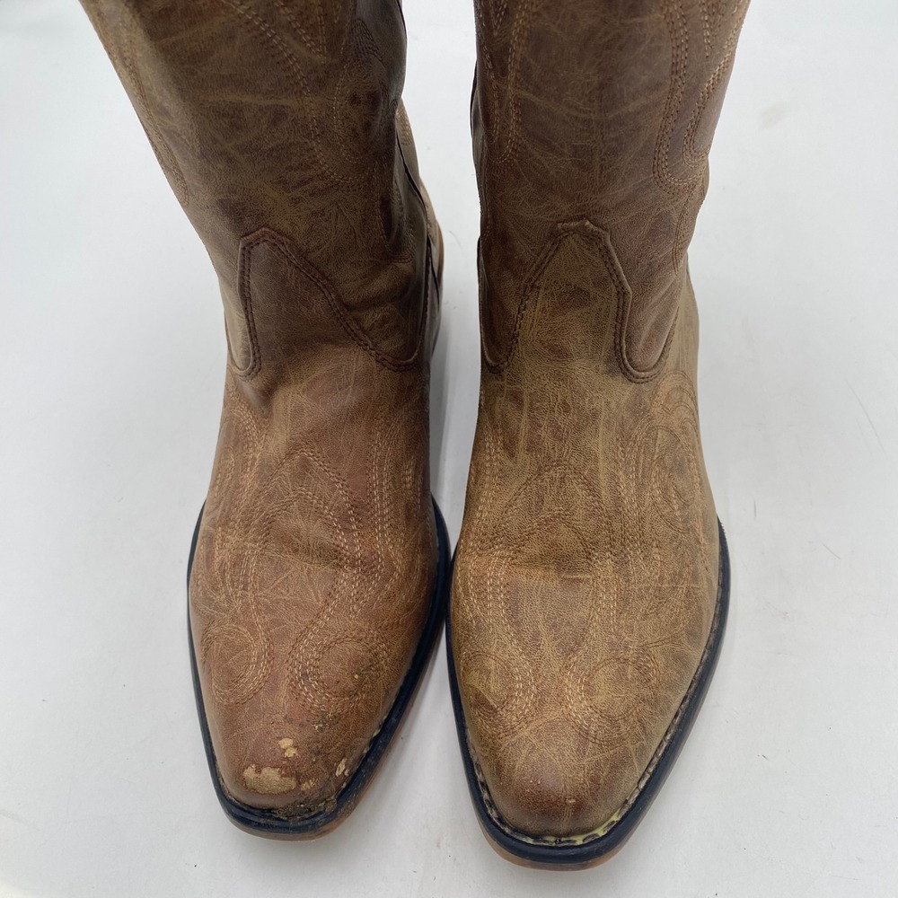 Roper 09-021-1566-2024 Western Cowboy Boots Women 9 Brown Embroidered Point Toe - Picture 4 of 13